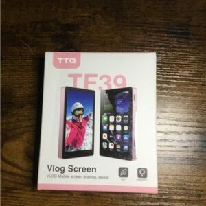 Pink Vlog Screen Mobile Device
